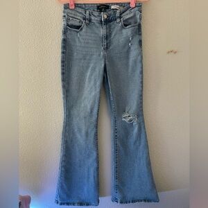 Flare light wash jeans